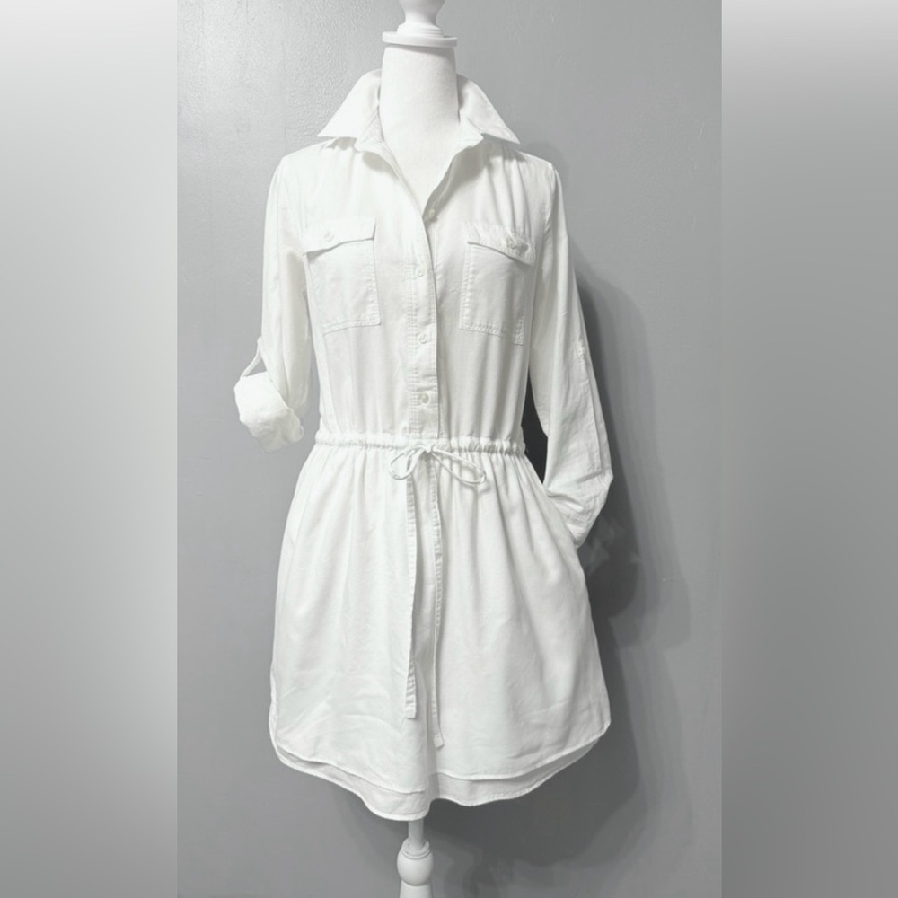 #10) 100% Cotton GAP White Dress